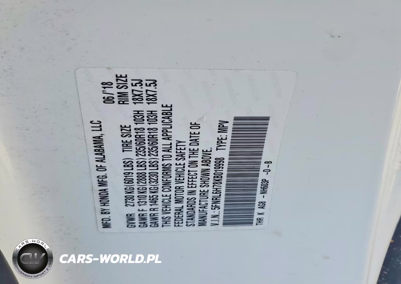 2019 Honda Odyssey Exl VIN:5FNRL6H78KB019998 - 13