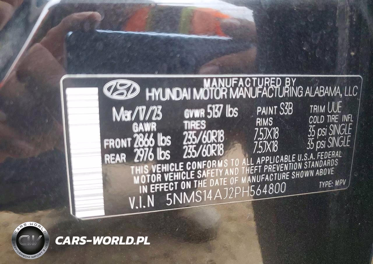 2023 Hyundai Santa Fe Se VIN:5NMS14AJ2PH564800 - 12