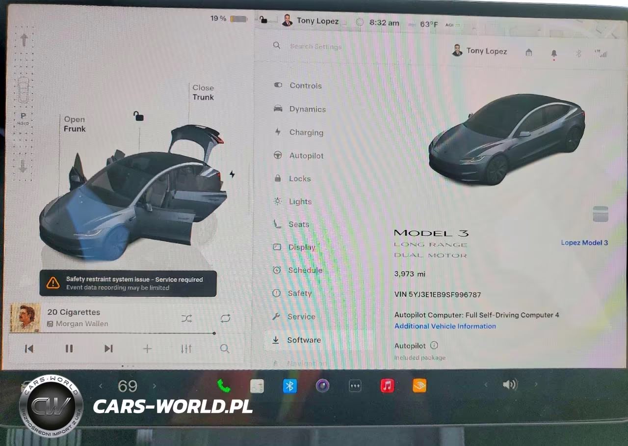 2025 Tesla Model 3 VIN:5YJ3E1EB9SF996787 - 9