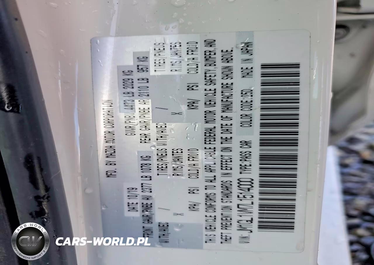 2020 Mazda 6 Touring VIN:JM1GL1VM7L1514000 - 12
