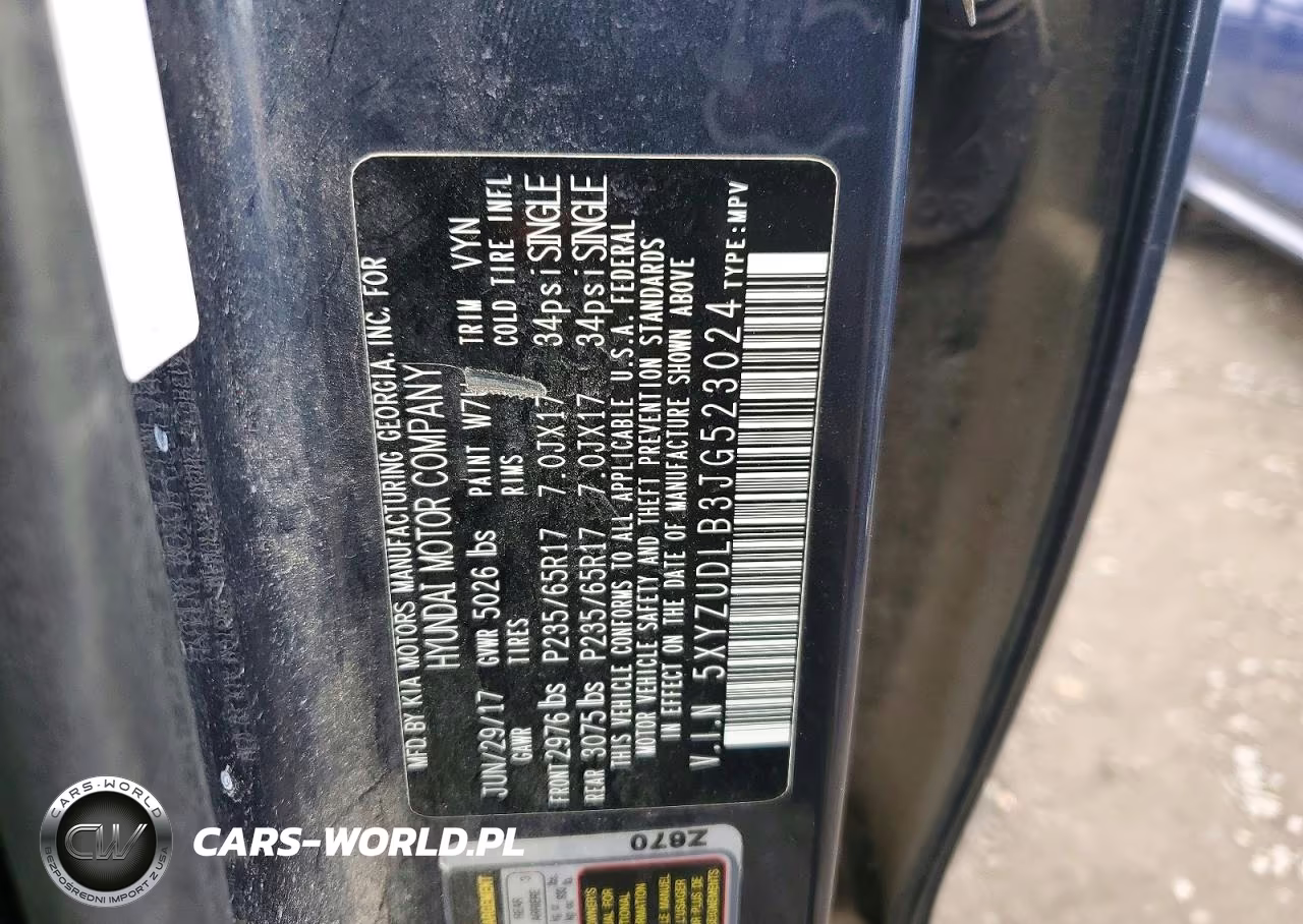 2018 Hyundai Santa Fe VIN:5XYZUDLB3JG523024 - 13