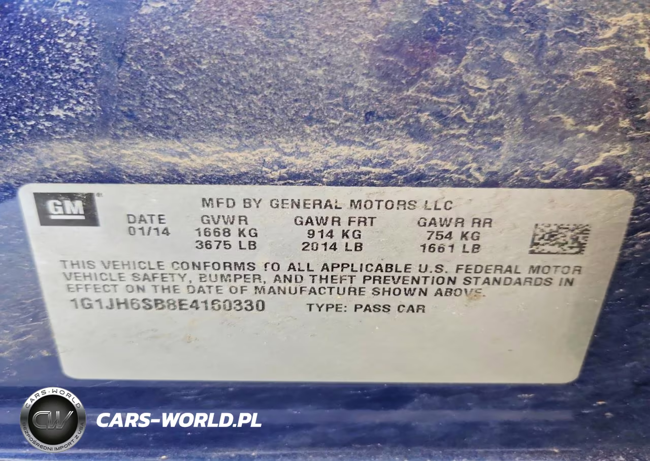 2014 Chevrolet Sonic Rs VIN:1G1JH6SB8E4160330 - 12