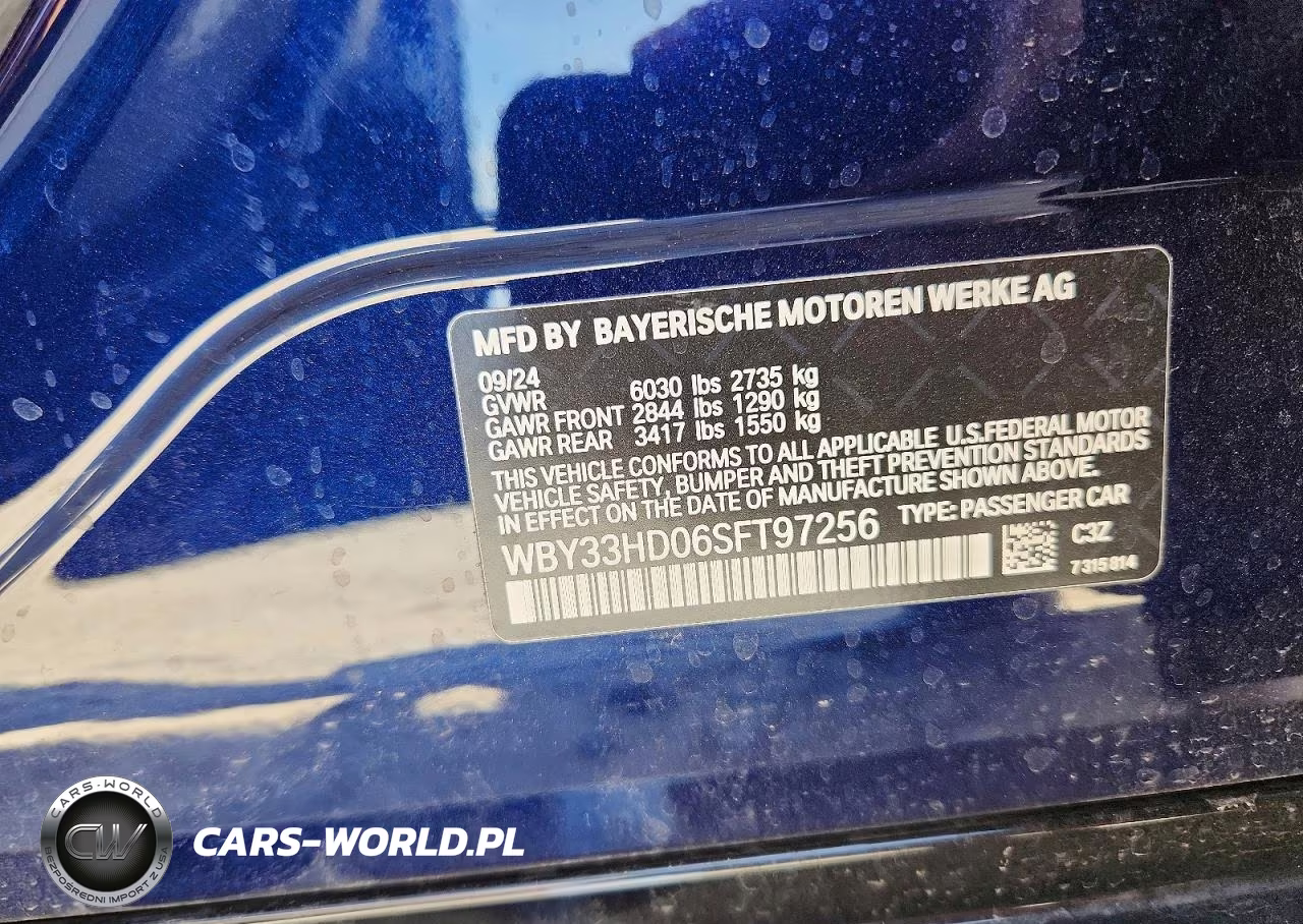 2025 BMW I4 M50 VIN:WBY33HD06SFT97256 - 12