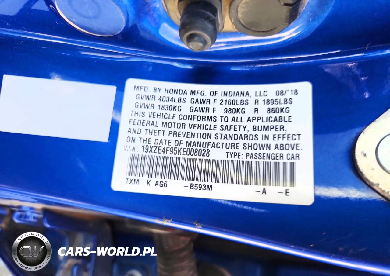 2019 Honda Insight Touring VIN:19XZE4F95KE008028 - 12