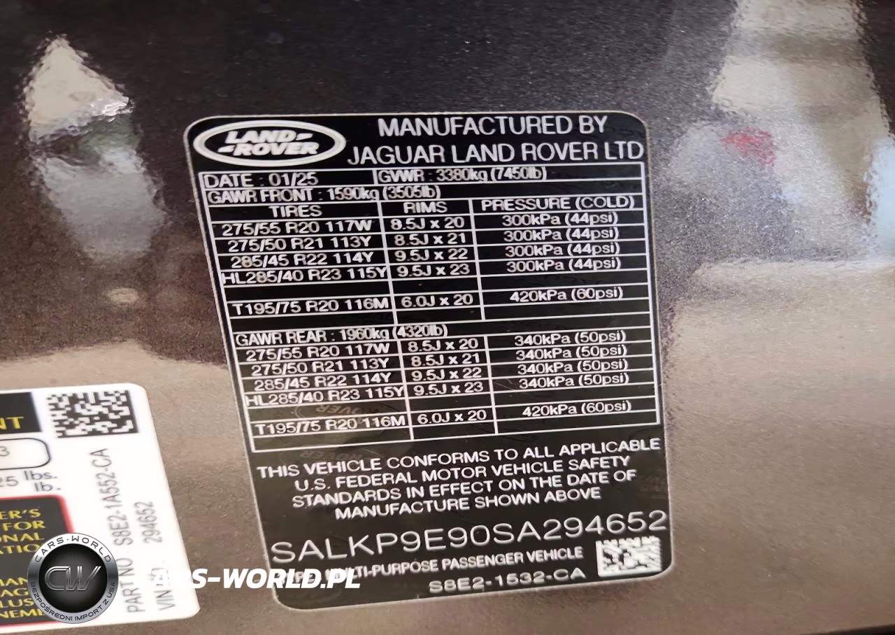 2025 Land Rover Range Rover Se VIN:SALKP9E90SA294652 - 13