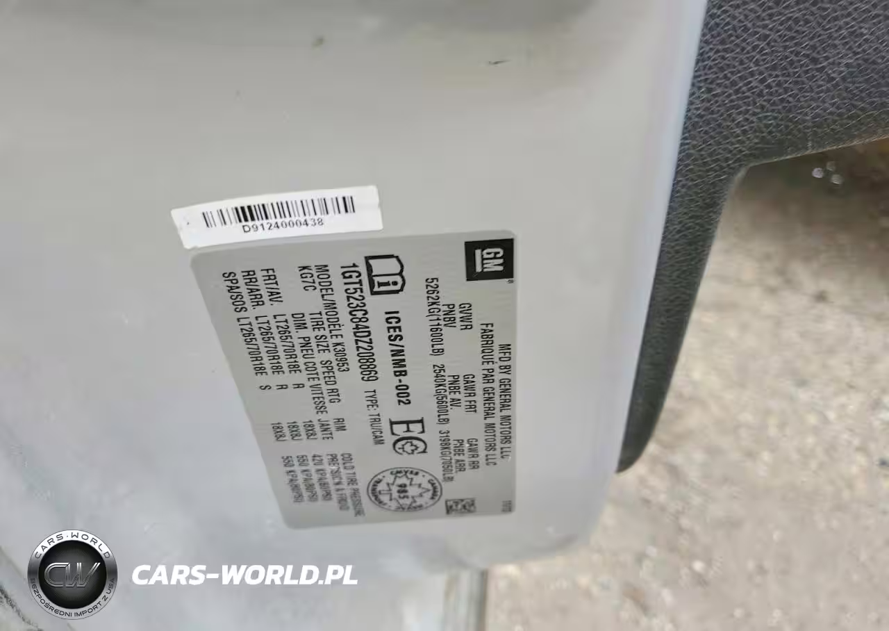 2013 Gm Heavy Duty Trucks VIN:1GT523C84DZ208869 - 13