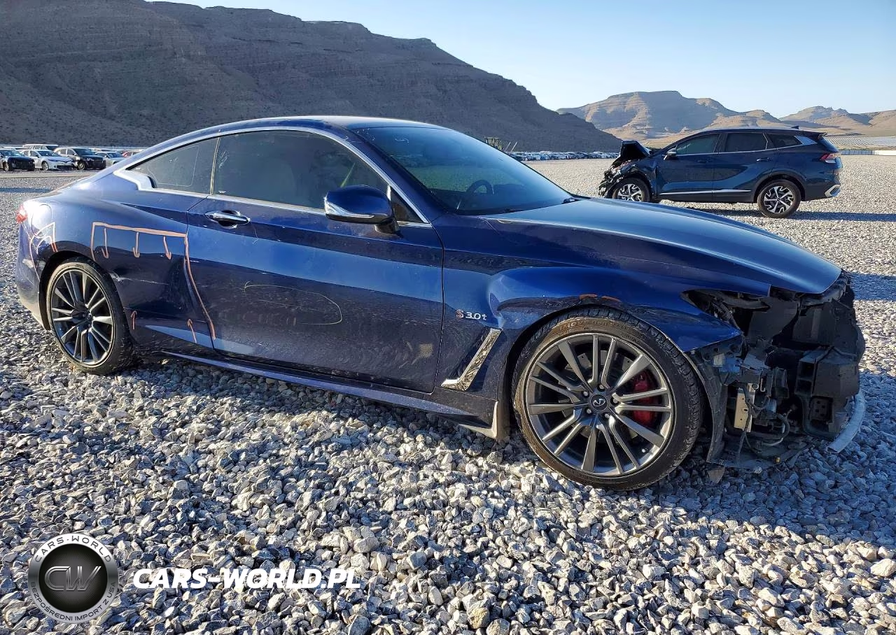 2017 Infiniti Q60 Red Sport 400 VIN:JN1FV7EK8HM611366 - 4