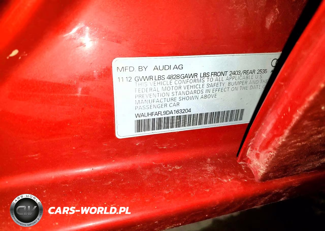 2013 Audi A4 Premium Plus VIN:WAUHFAFL9DA163204 - 12