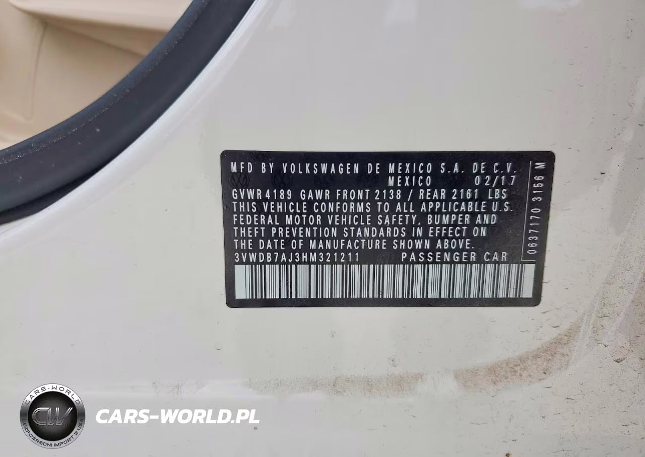 2017 Volkswagen Jetta Se VIN:3VWDB7AJ3HM321211 - 13