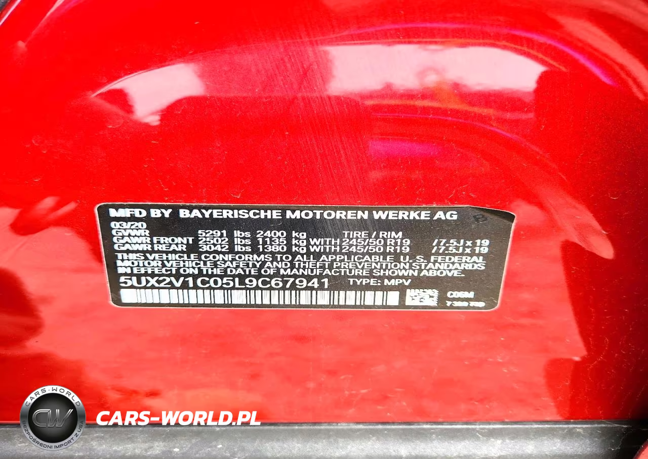 2020 BMW X4 xDrive30I VIN:5UX2V1C05L9C67941 - 14