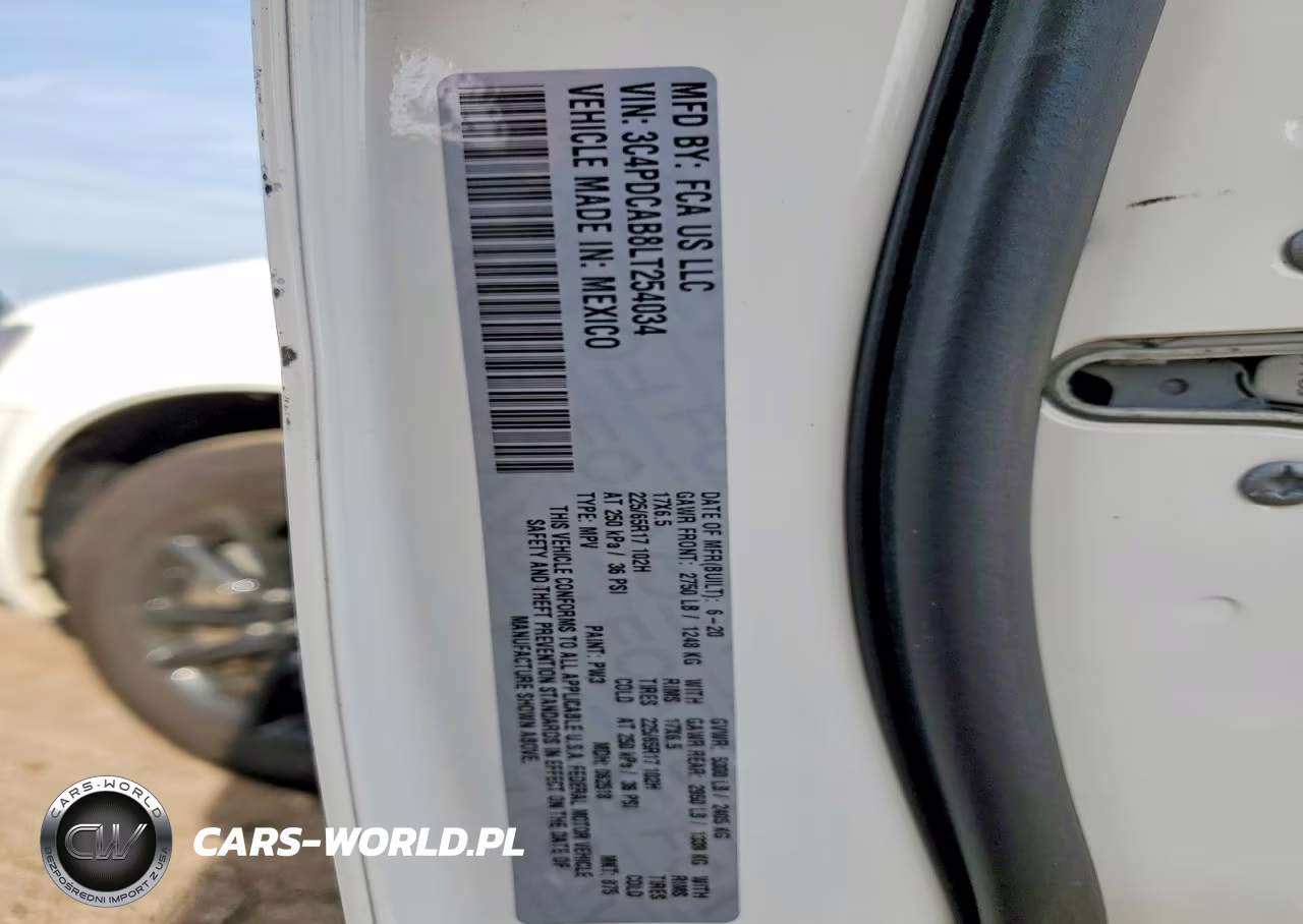 2020 Dodge Journey Se VIN:3C4PDCAB8LT254034 - 13