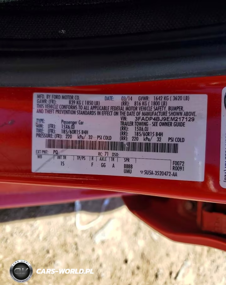 2014 Ford Fiesta Se VIN:3FADP4BJ9EM217129 - 12