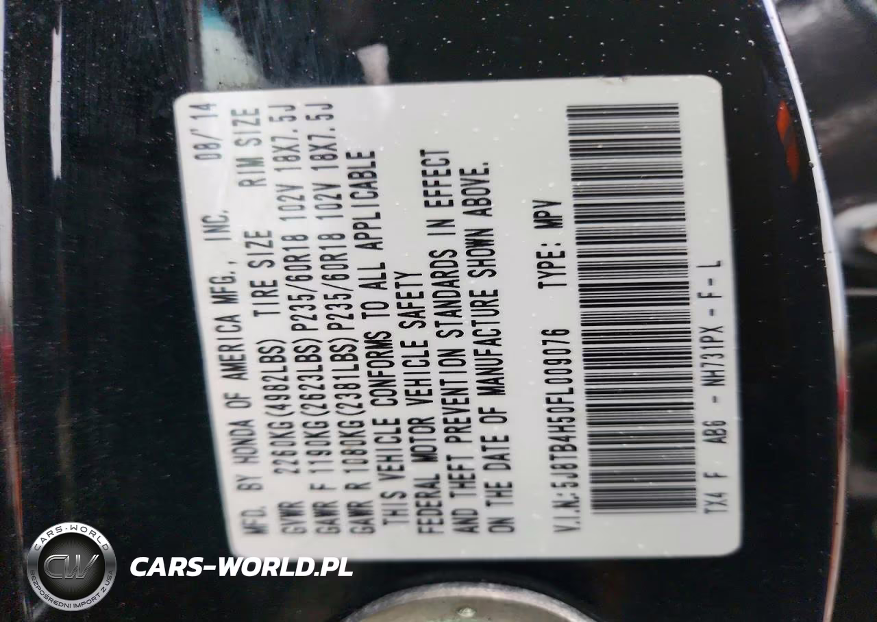 2015 Acura Rdx Technology VIN:5J8TB4H50FL009076 - 13