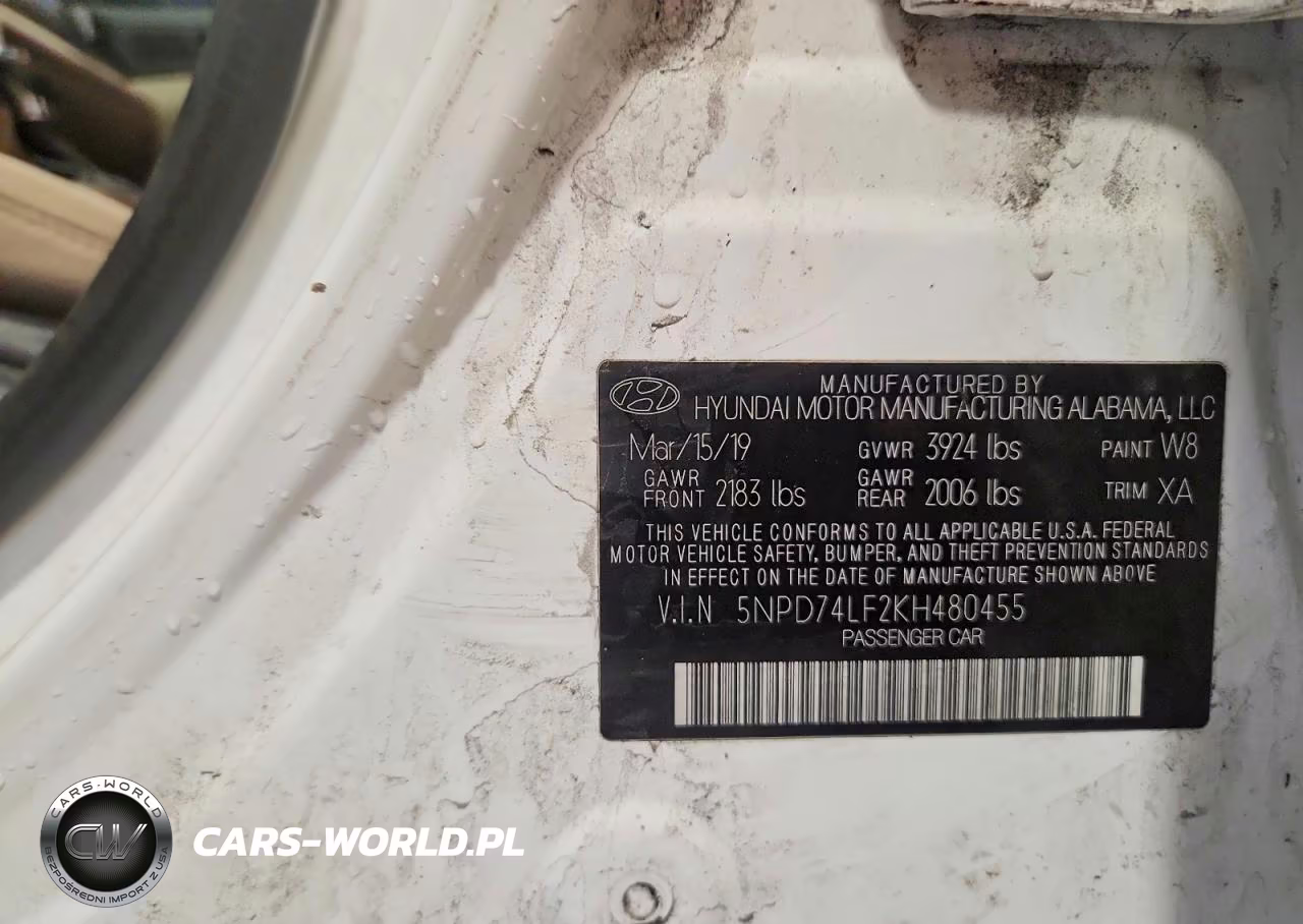 2019 Hyundai Elantra Se VIN:5NPD74LF2KH480455 - 12