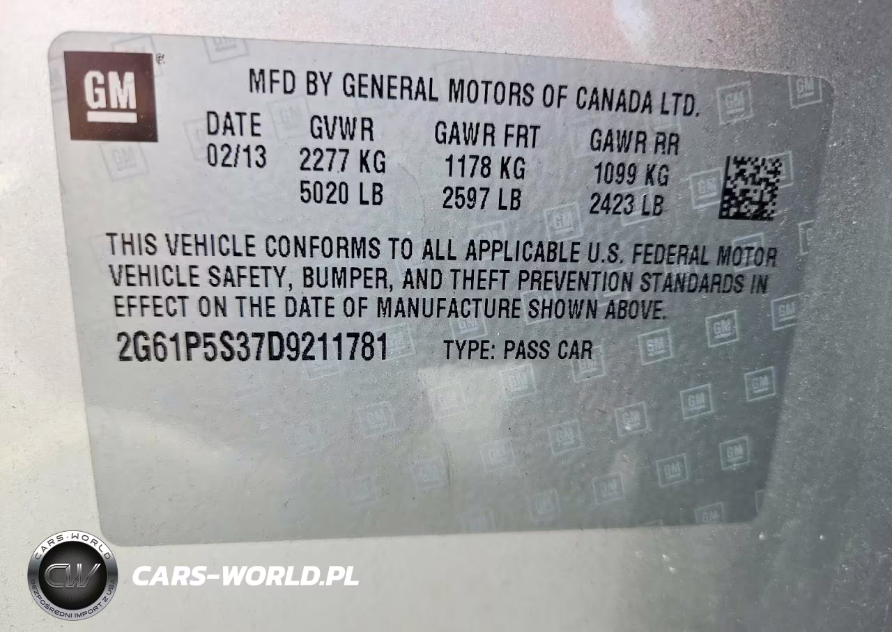 2013 Cadillac Xts Luxury Collection VIN:2G61P5S37D9211781 - 12