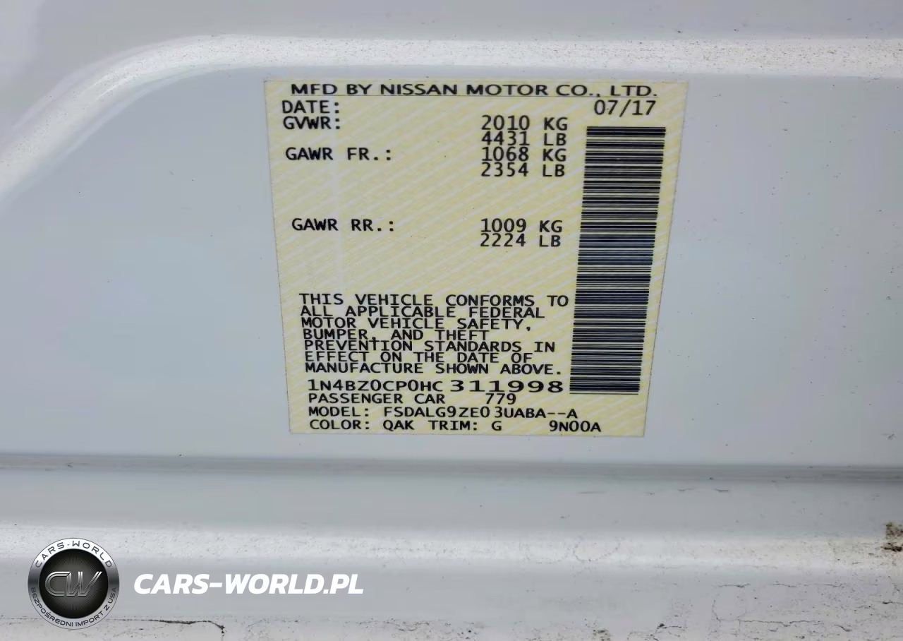 2017 Nissan Leaf Sl VIN:1N4BZ0CP0HC311998 - 12