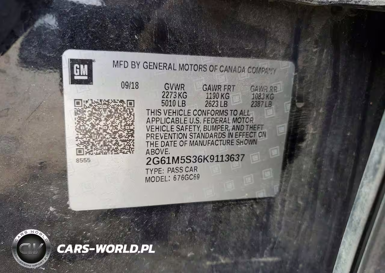 2019 Cadillac Xts Luxury VIN:2G61M5S36K9113637 - 12