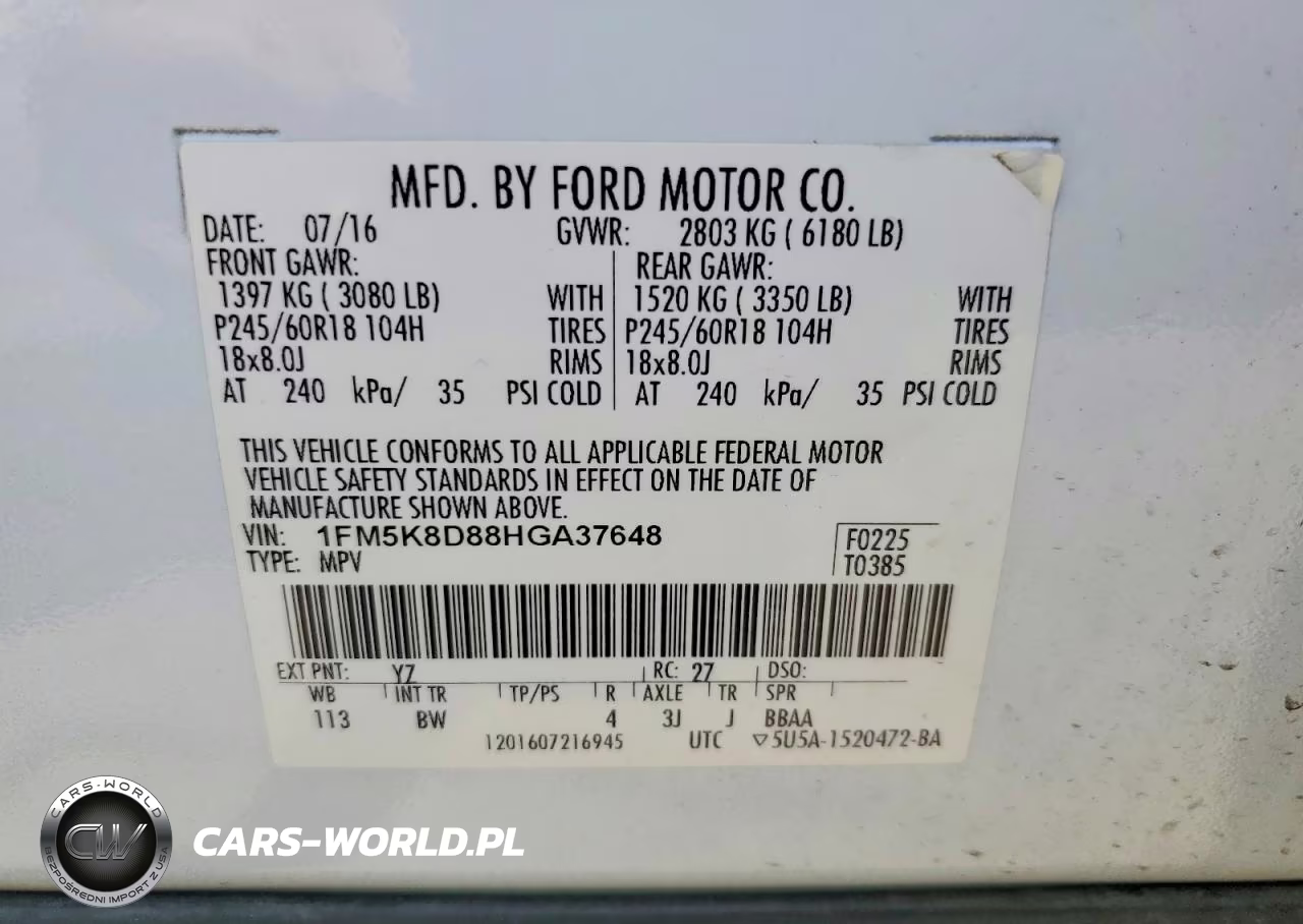 2017 Ford Explorer Xlt VIN:1FM5K8D88HGA37648 - 13