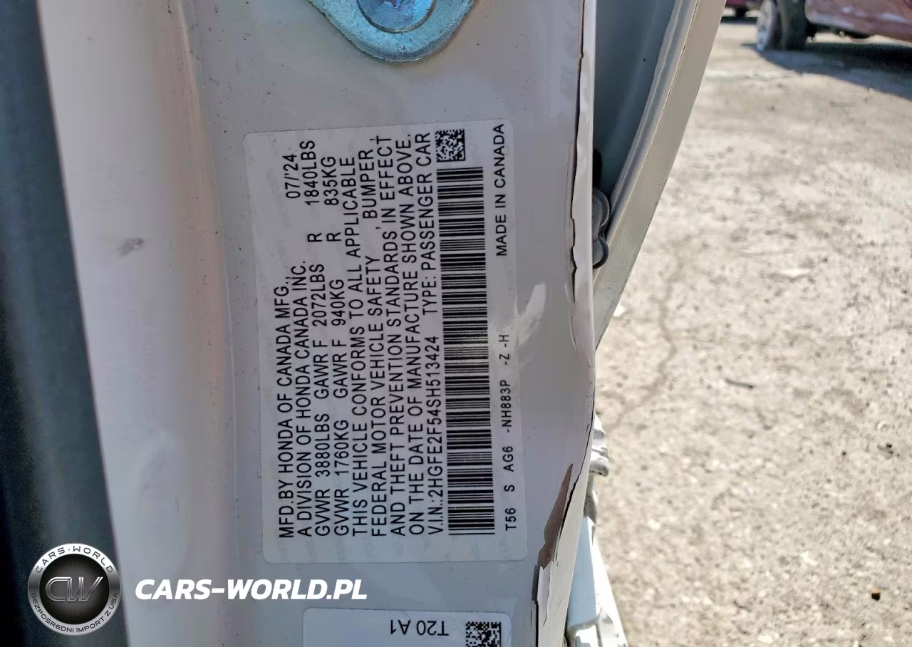 2025 Honda Civic Sport VIN:2HGFE2F54SH513424 - 12