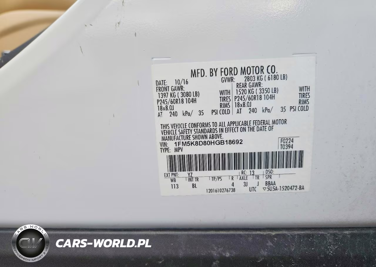 2017 Ford Explorer Xlt VIN:1FM5K8D80HGB18692 - 13