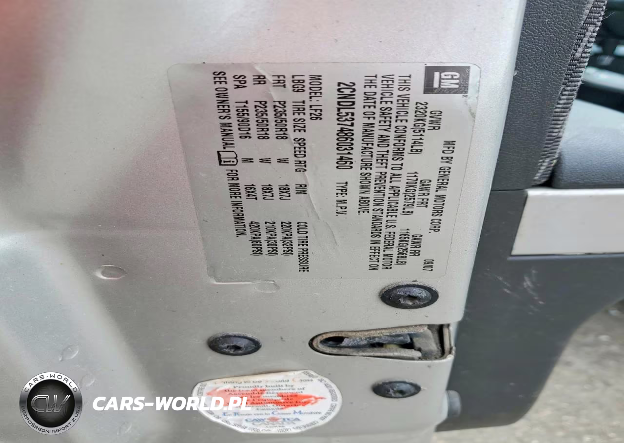 2008 Chevrolet Equinox Sport VIN:2CNDL537486031460 - 13