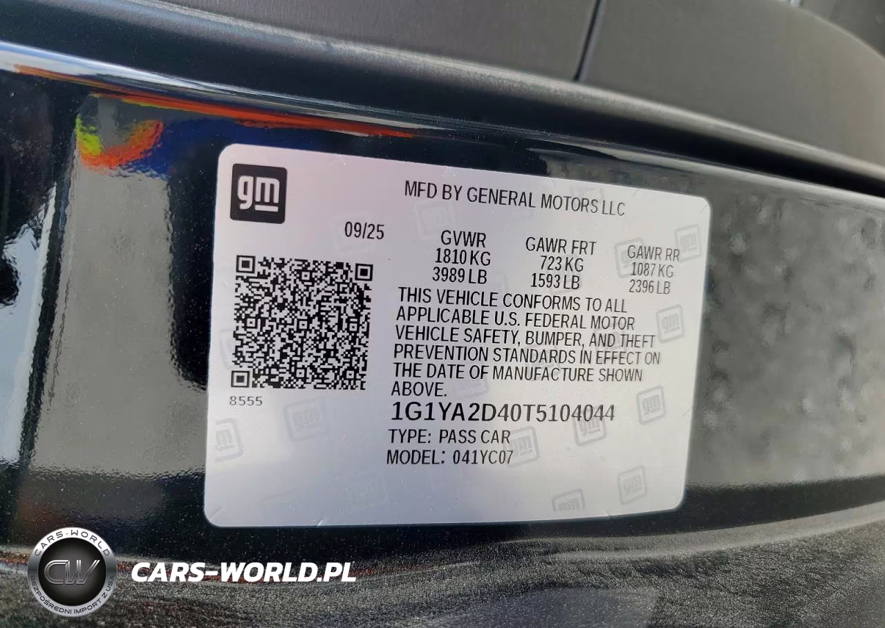 2026 Chevrolet Corvette Stingray 1Lt VIN:1G1YA2D40T5104044 - 13