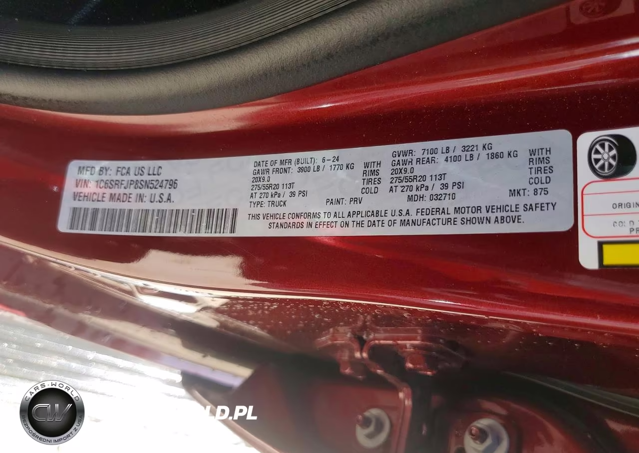 2025 Ram 1500 Laramie VIN:1C6SRFJP8SN524796 - 12