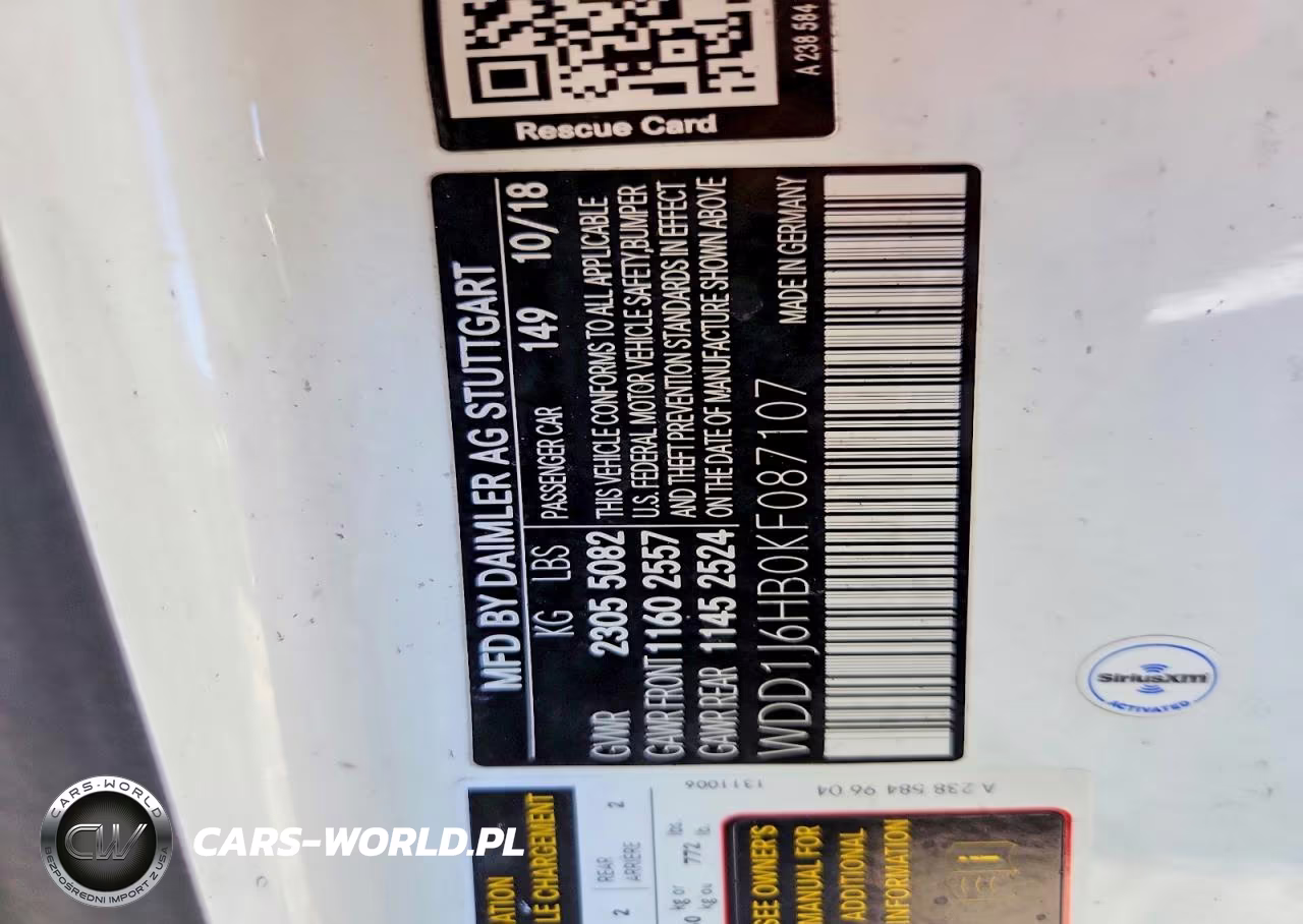 2019 Mercedes-Benz E 450 VIN:WDD1J6HB0KF087107 - 12