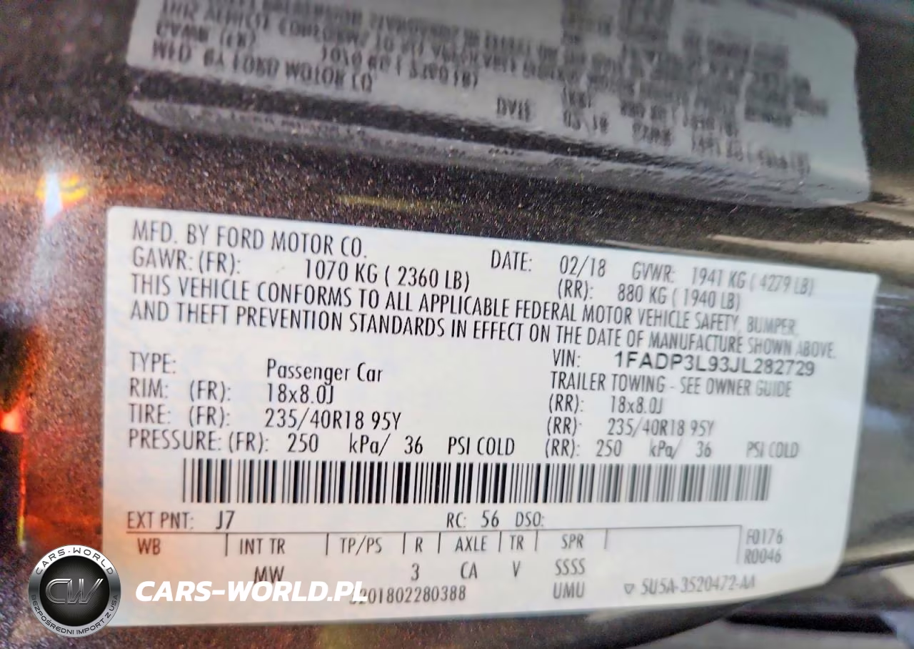 2018 Ford Focus St VIN:1FADP3L93JL282729 - 13