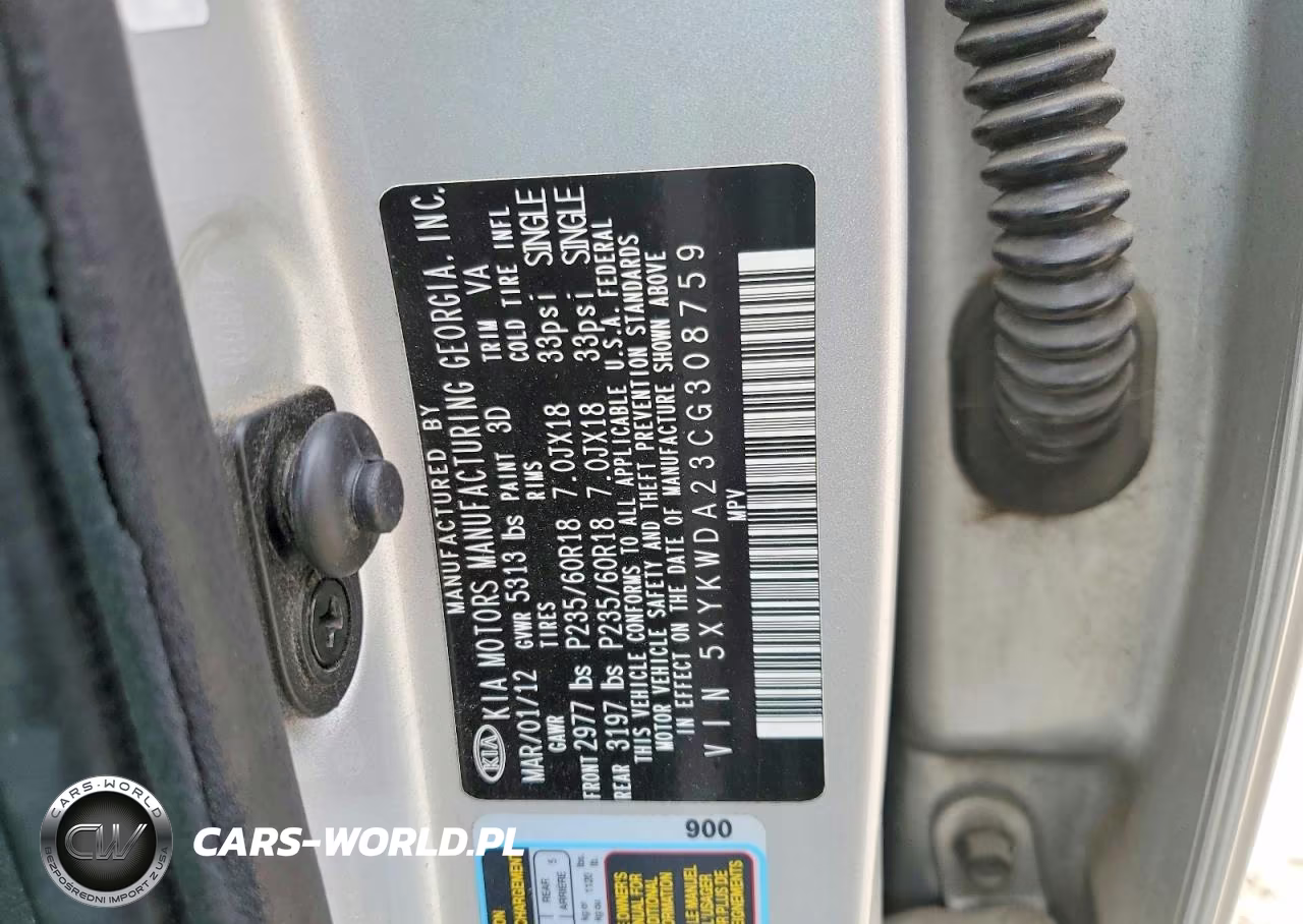 2012 Kia Sorento Sx VIN:5XYKWDA23CG308759 - 13