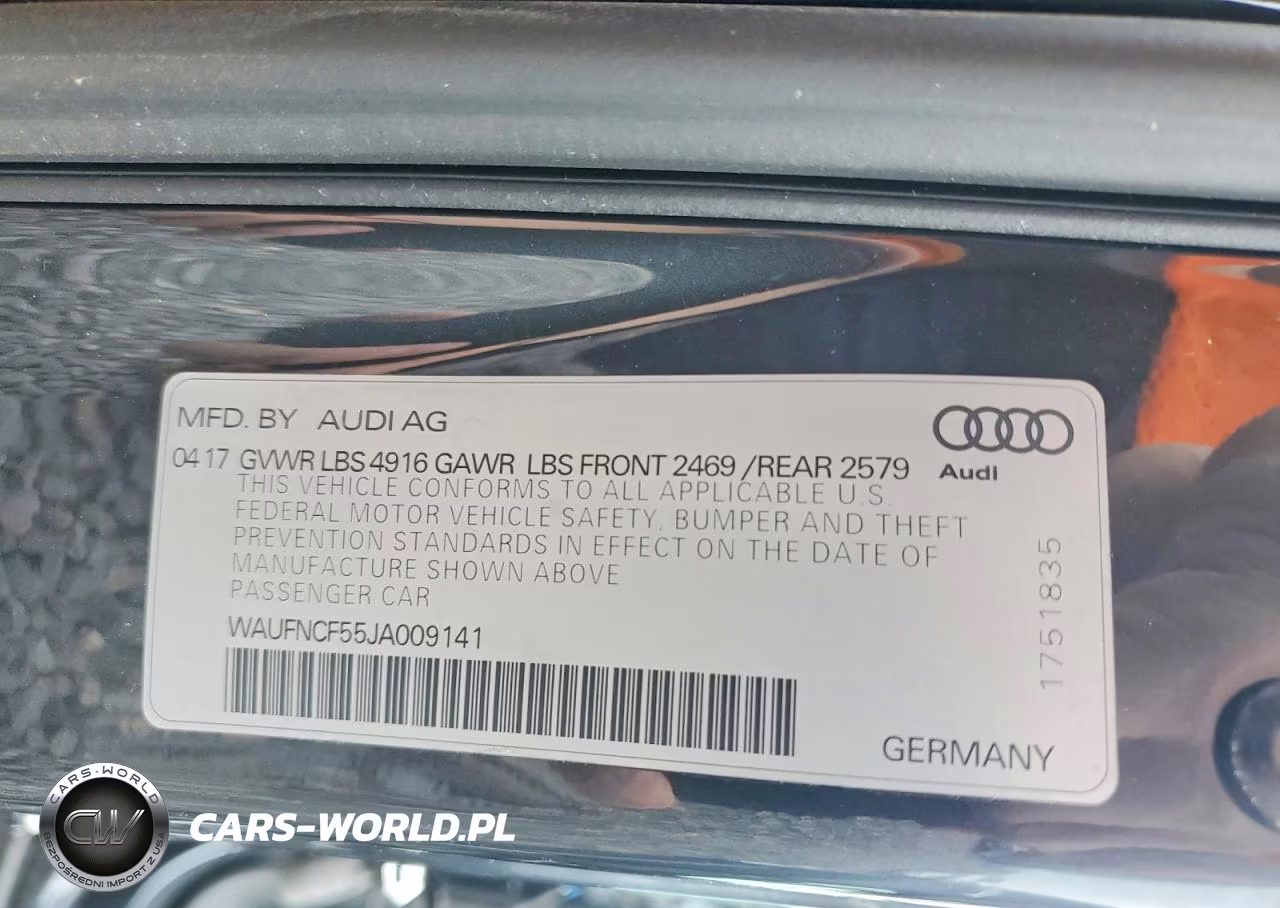2018 Audi A5 Prestige S-Line VIN:WAUFNCF55JA009141 - 13