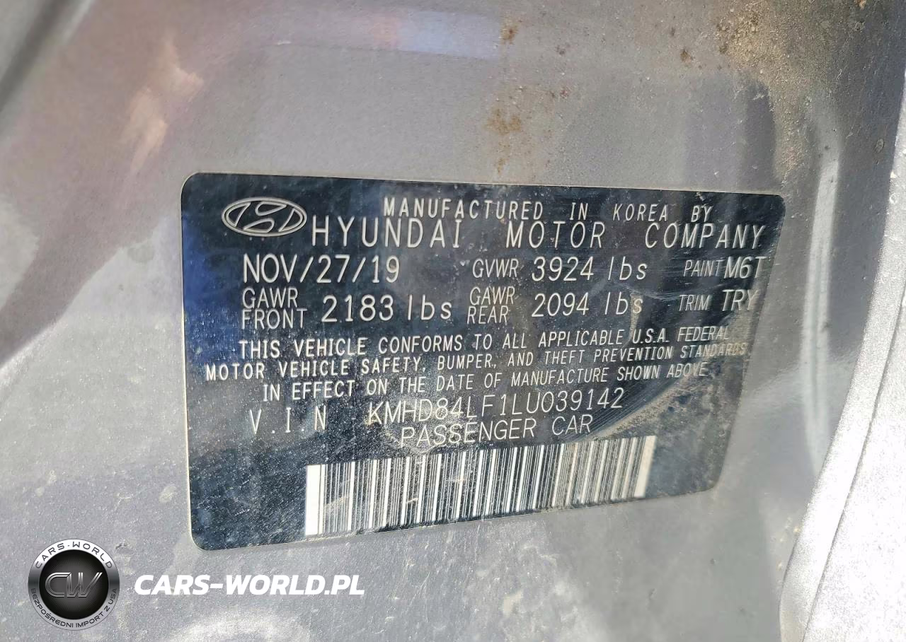 2020 Hyundai Elantra Sel VIN:KMHD84LF1LU039142 - 13