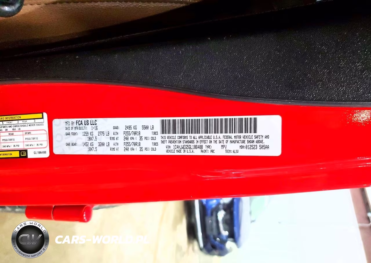 2016 Jeep Wrangler VIN:1C4HJWEG5GL186488 - 14