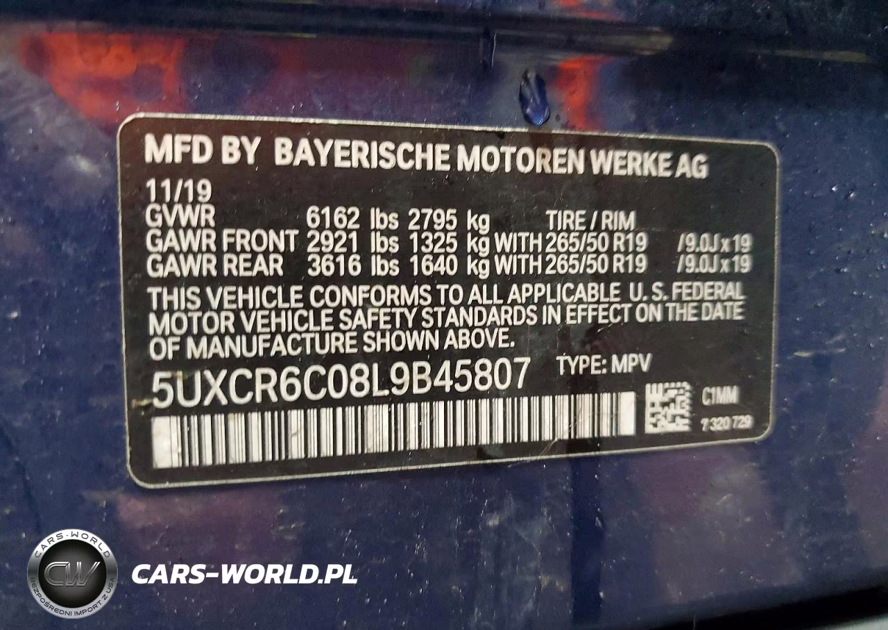 2020 BMW X5 xDrive40I VIN:5UXCR6C08L9B45807 - 13