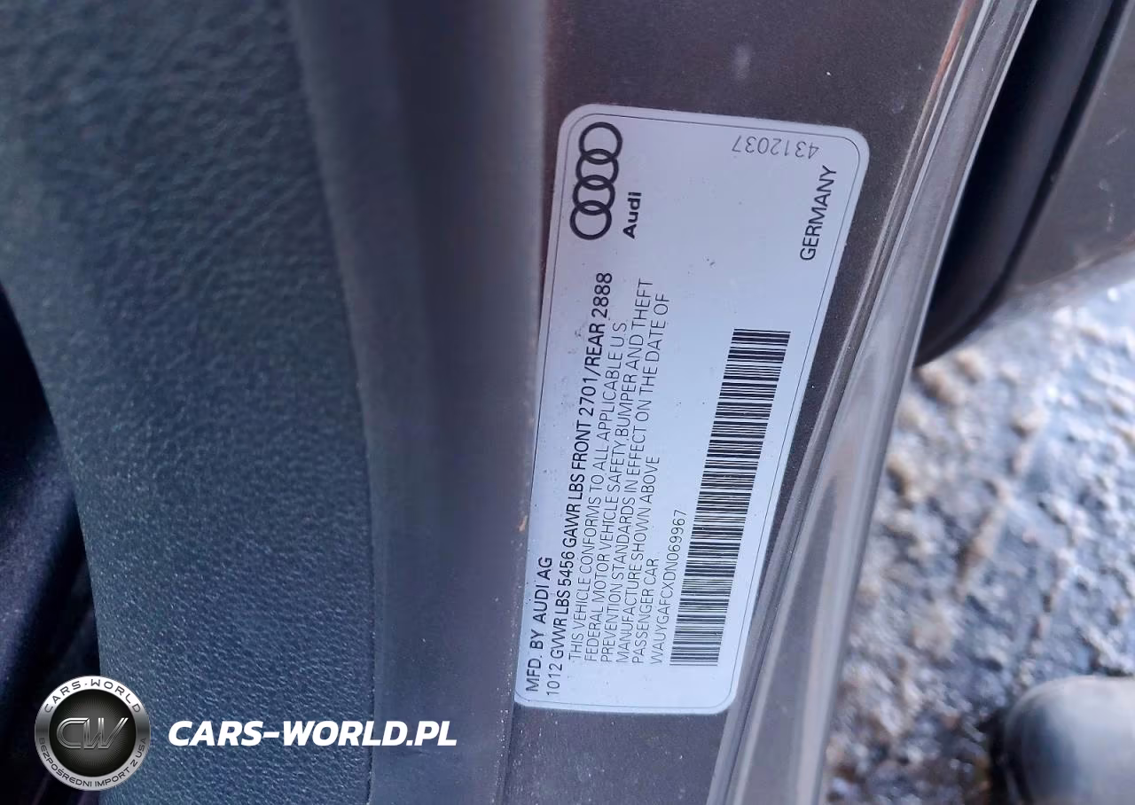 2013 Audi A7 Premium Plus VIN:WAUYGAFCXDN069967 - 12