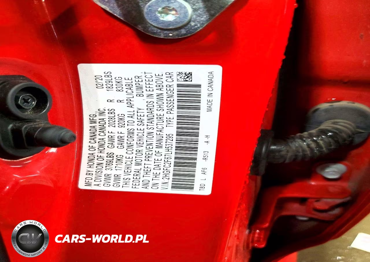 2020 Honda Civic Lx VIN:2HGFC2F67LH537295 - 12
