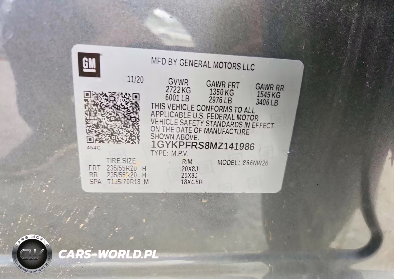 2021 Cadillac Xt6 Sport VIN:1GYKPFRS8MZ141986 - 14