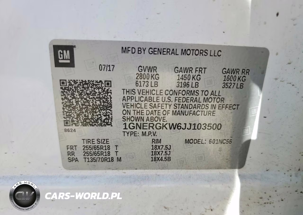 2018 Chevrolet Traverse Lt VIN:1GNERGKW6JJ103500 - 12