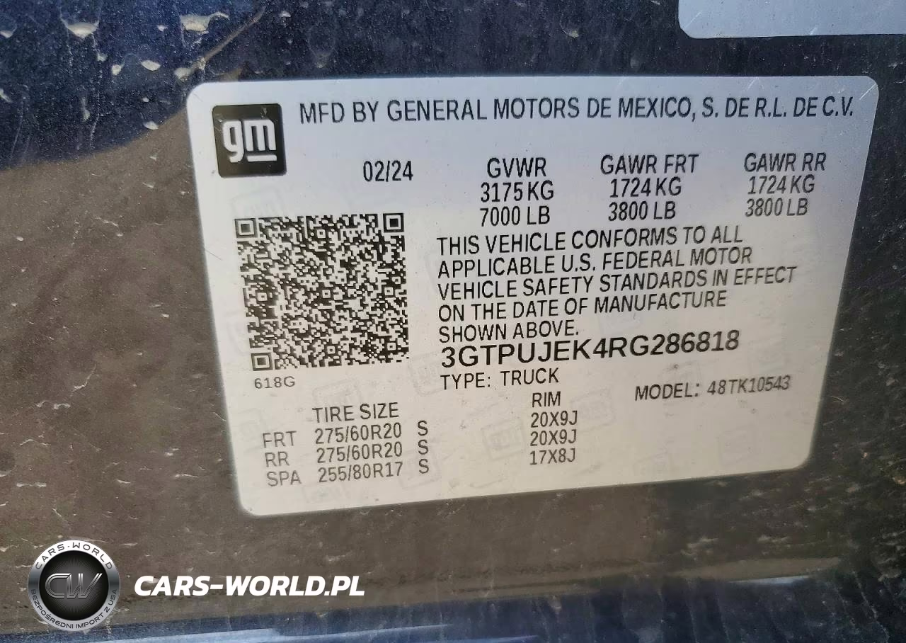 2024 GMC Sierra K1500 Elevation-L VIN:3GTPUJEK4RG286818 - 12