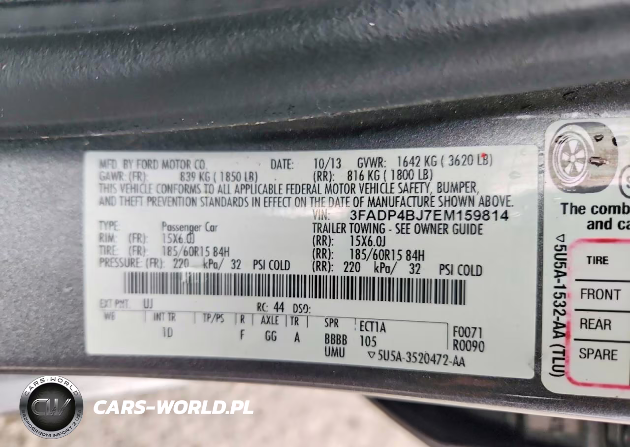 2014 Ford Fiesta Se VIN:3FADP4BJ7EM159814 - 12