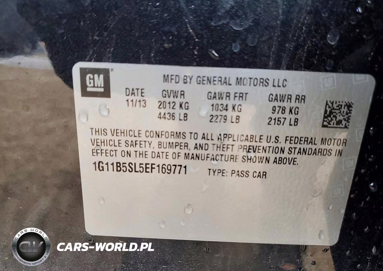 2014 Chevrolet Malibu Ls VIN:1G11B5SL5EF169771 - 12
