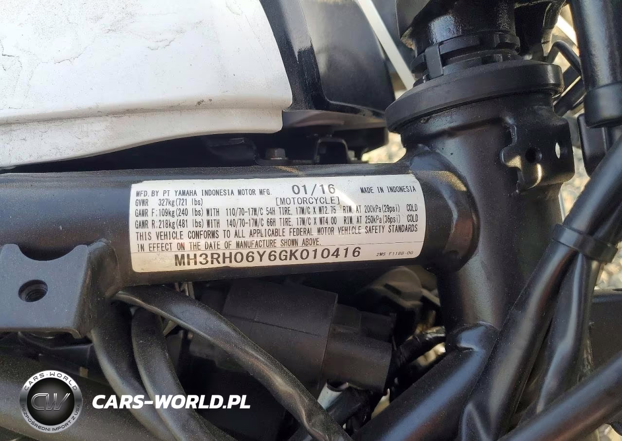2016 Yamaha Yzfr3 VIN:MH3RH06Y6GK010416 - 9