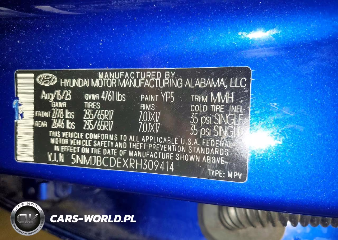 2024 Hyundai Tucson Sel VIN:5NMJBCDEXRH309414 - 13