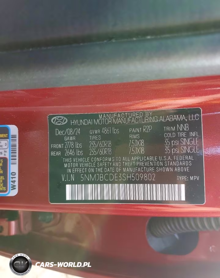 2025 Hyundai Tucson Sel VIN:5NMJBCDE3SH509802 - 13
