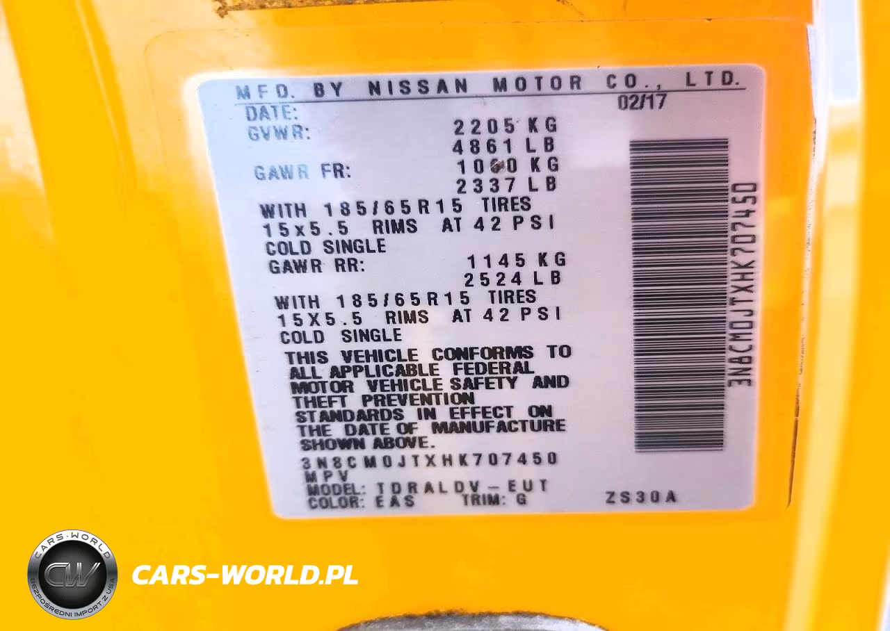 2017 Nissan Nv200 Taxi VIN:3N8CM0JTXHK707450 - 13