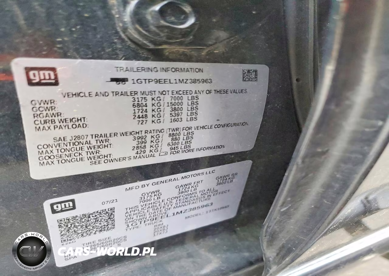 2021 GMC Sierra K1500 At4 VIN:1GTP9EEL1MZ385963 - 13