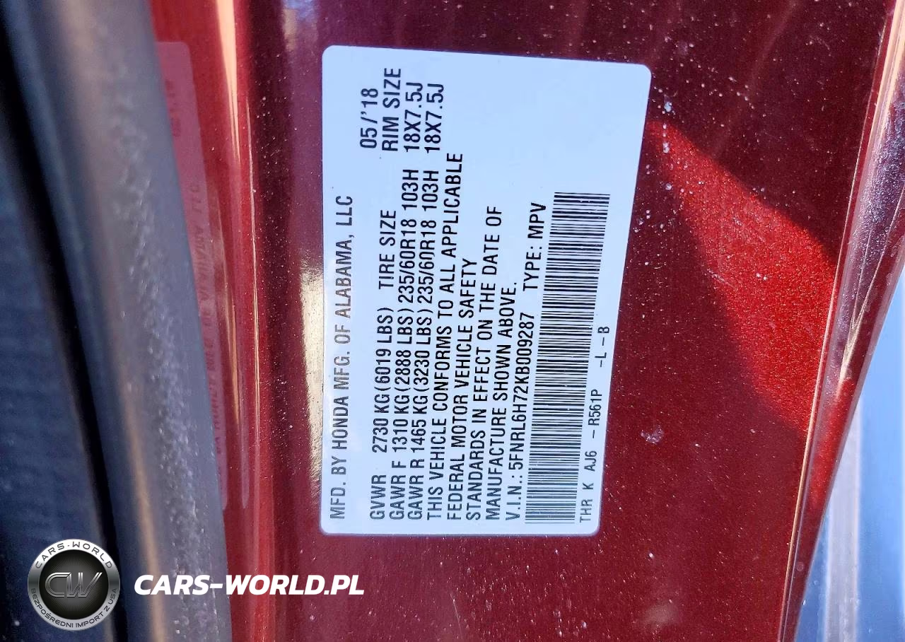 2019 Honda Odyssey Exl VIN:5FNRL6H72KB009287 - 12
