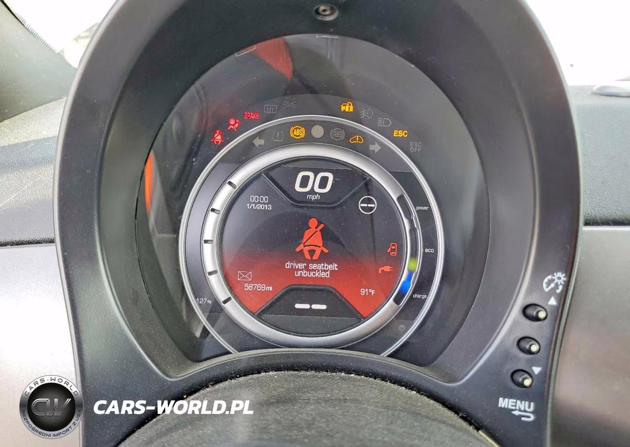 2013 Fiat 500 Electric VIN:3C3CFFGEXDT744797 - 9