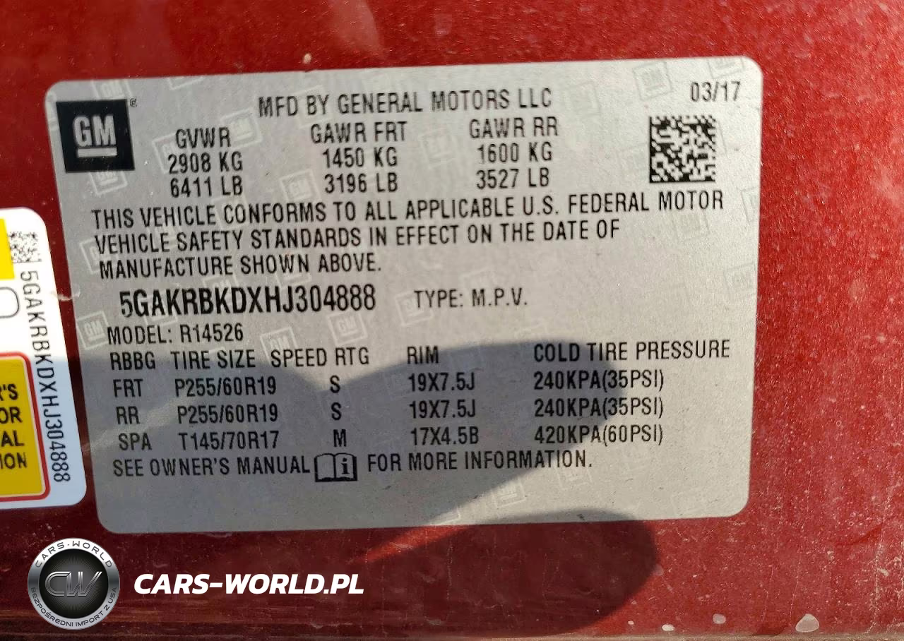 2017 Buick Enclave VIN:5GAKRBKDXHJ304888 - 14