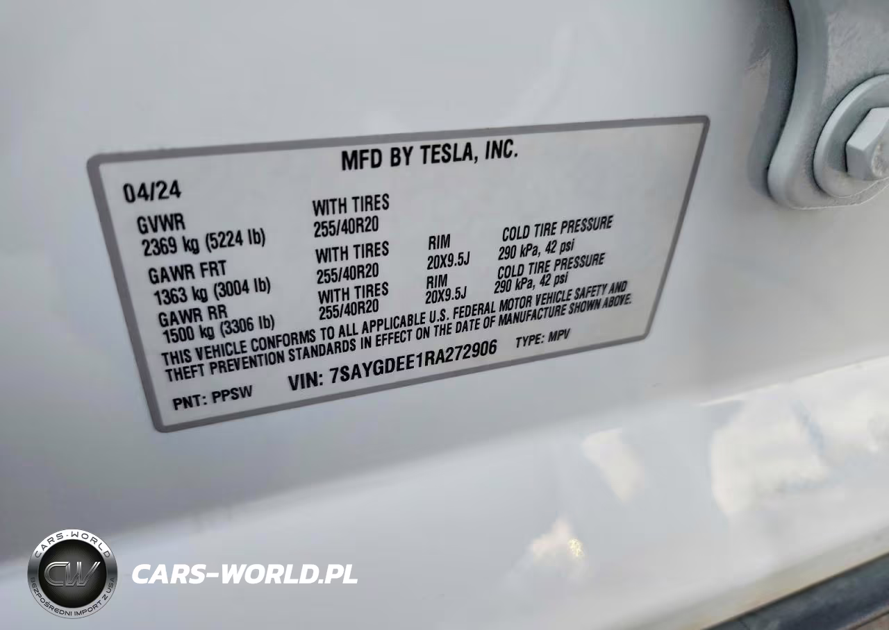 2024 Tesla Model Y VIN:7SAYGDEE1RA272906 - 13